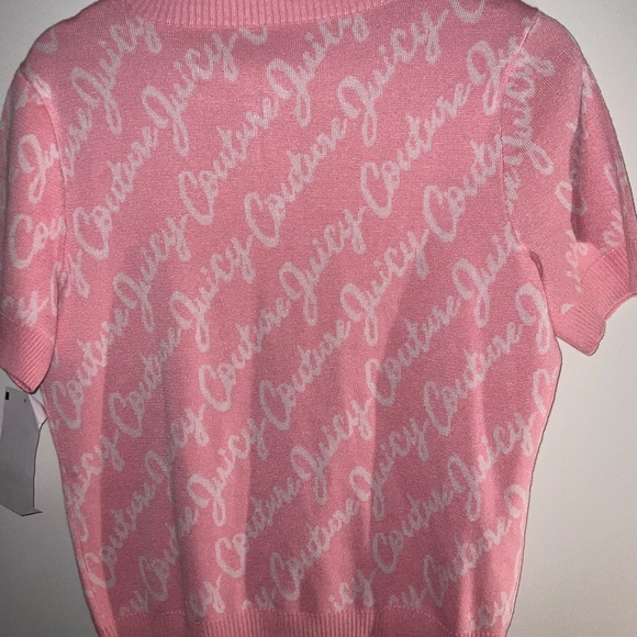 Juicy Couture Women’s Crew Neck Sweater – Medium, Pink & White, Brand NWT - Picture 6 of 10